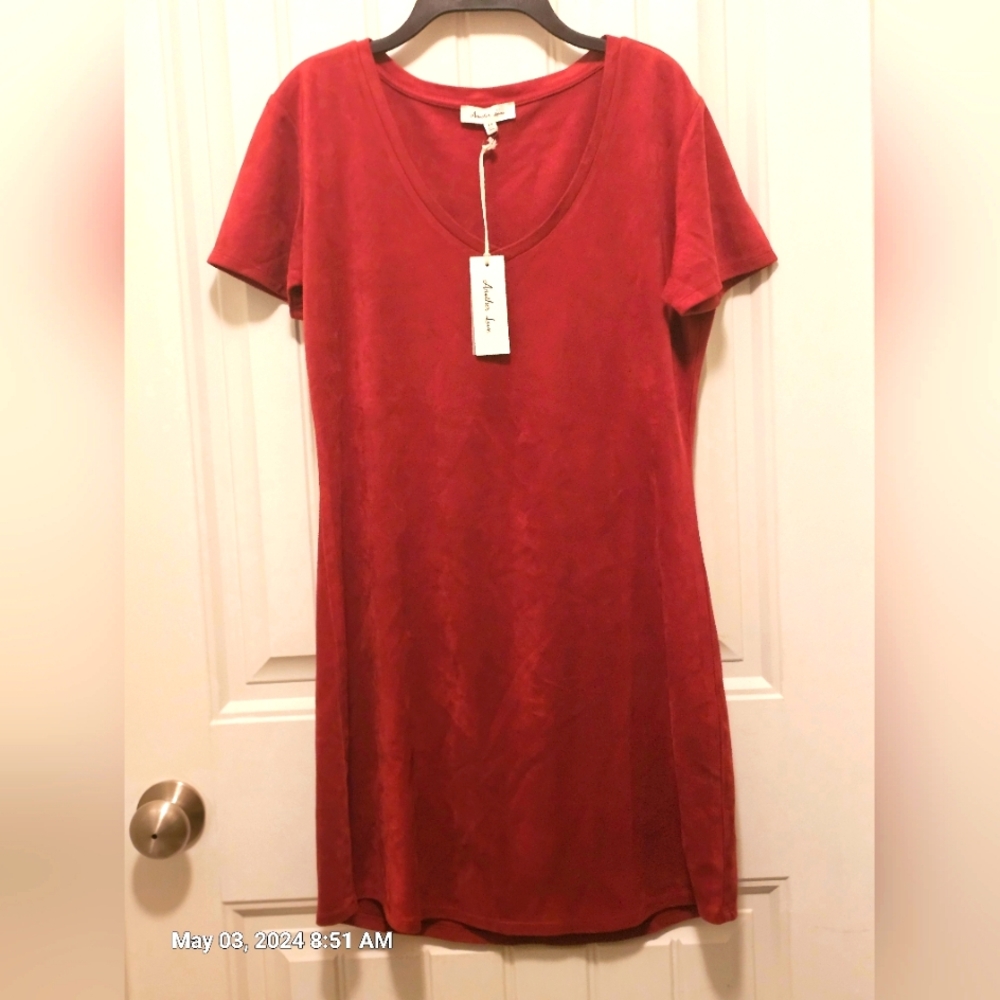 Another LOVE, suede mini dress.